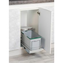 Starax S-2573-G Raylı Plastik Gövde 16 lt Gri Çöp Kovası