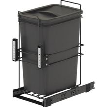 Starax S-2591-A Kapağa Monte Teleskopik Raylı Zemin Bağlantılı 35 Litre Çöp Kovası