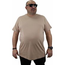 Starbattal 11100 Bej Büyük Beden Basic Erkek T-shirt