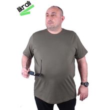 Starbattal 11160 Haki Büyük Beden Erkek T-shirt