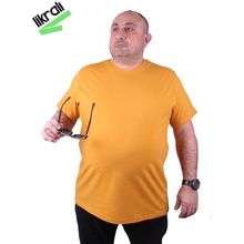 Starbattal 11160 Hardal Büyük Beden Erkek T-shirt