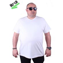 Starbattal 11170 Beyaz Büyük Beden Erkek T-shirt