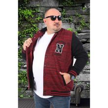Starbattal 22728 Bordo Büyük Beden Erkek Mont