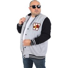 Starbattal 22753 Büyük Beden Gri Melanj Erkek Mont