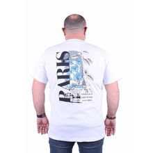 Starbattal 23105 Beyaz Büyük Beden Erkek T-shirt