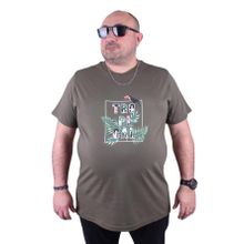 Starbattal 23114 Haki Büyük Beden Erkek T-shirt