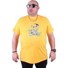 Starbattal 23114 Sarı Büyük Beden Erkek T-shirt