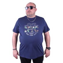 Starbattal 23115 Marin Büyük Beden Erkek T-shirt