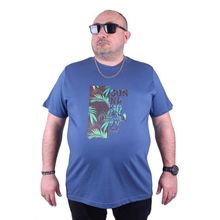 Starbattal 23116 İndigo Büyük Beden Erkek T-shirt