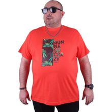 Starbattal 23116 Nar Çiçeği Büyük Beden Erkek T-shirt