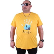 Starbattal 23117 Sarı Büyük Beden Erkek T-shirt