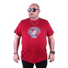 Starbattal 23119 Bordo Büyük Beden Erkek T-shirt