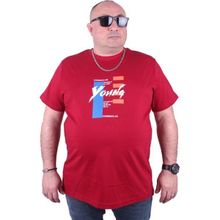 Starbattal 23124 Bordo Büyük Beden Erkek T-shirt
