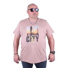 Starbattal 23125 Bej Büyük Beden Erkek T-shirt