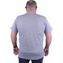 Starbattal 23125 Gri Melanj Büyük Beden Erkek T-shirt