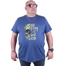 Starbattal 23126 İndigo Büyük Beden Erkek T-shirt