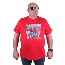 Starbattal 23129 Kırmızı Büyük Beden Erkek T-shirt