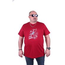 Starbattal 23132 Bordo Büyük Beden Erkek T-shirt