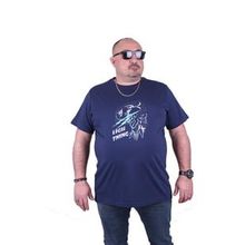 Starbattal 23132 Marin Büyük Beden Erkek T-shirt
