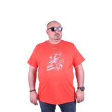 Starbattal 23132 Nar Çiçeği Büyük Beden Erkek T-shirt
