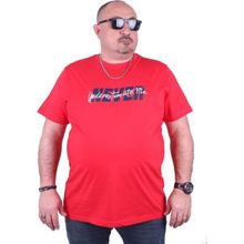 Starbattal 23135 Büyük Beden Kırmızı Erkek T-shirt