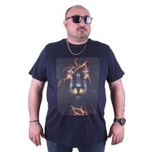 Starbattal 23138 Büyük Beden Lacivert Erkek T-shirt