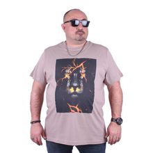 Starbattal 23138 Büyük Beden Toprak Erkek T-shirt