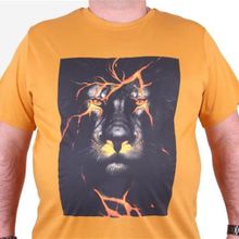 Starbattal 23138 Hardal Büyük Beden Erkek T-shirt