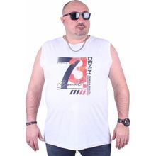 Starbattal 23145 Beyaz Büyük Beden Erkek T-shirt