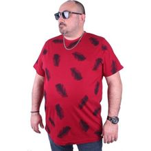 Starbattal 23149 Bordo Büyük Beden Erkek T-shirt