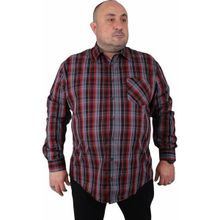 Starbattal 23372 Bordo Büyük Beden Erkek Gömlek
