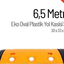 Starçelik 6,5 Metre Eko Oval Plastik Hız Kesici Set Yol Kasisi