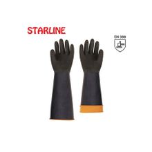 Starline H2-60 cm Tırtıklı Kaucuk Asit Eldiveni