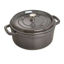 Staub La Cocotte Grafit Gri 24 cm 3,8 lt Yuvarlak Döküm Tencere