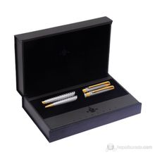 Steelpen 269 Krom-Altın Dolma-Tükenmez Kalem Seti