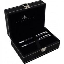 Steelpen 2721 World Siyah Dolma Kalem + Tükenmez Kalem Seti