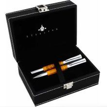 Steelpen 5061 Sedef Sarı Dolma-Tükenmez Kalem Seti