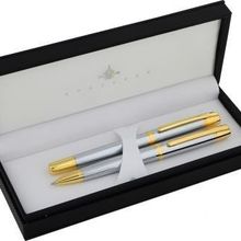 Steelpen 800-4TV Serra Altın Krom Tükenmez-Versatil Kalem Seti