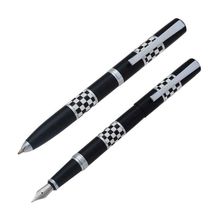 Steelpen 8601 Force Siyah-Beyaz Dolma-Tükenmez Kalem Seti