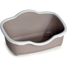 Stefanplast Tres Chic 56x38.5x26 cm Beyaz Pembe Açık Kedi Tuvaleti