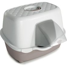 Stefanplast Tres Chic 56x54.5x39 cm Beyaz Pembe Kedi Tuvaleti