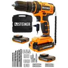 Steiner Germany Technology 58 V 5 Ah Metal Şanzıman Çift Lithium Akü Şarjlı Vidalama Matkap Trnc Set