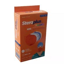 Steraplus Turuncu FFP2 5 Katmanlı Telli N95 10'lu Maske