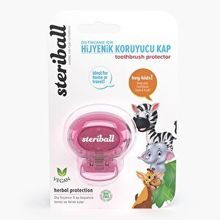 Steriball Açık Pembe Çocuk Zebra Fırça Koruyucu Kap