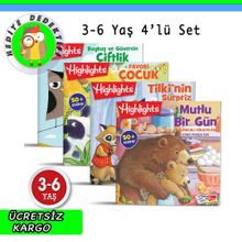 Sticker Bulmacalı Hikayeler 4'lü Set-Dikkat Atolyesi Yayınları