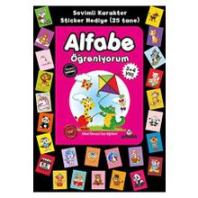Stickerlı 3+4 Yaş Alfabe Öğreniyorum - Beyaz Panda Yayınları