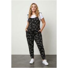Stil Diva Büyük Beden Hamile Dar Paça Ip Askılı Çiçek Desenli Maxi Tulum Elbise 158433