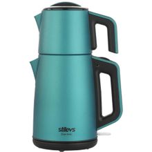Stilevs Çays Inox Sedefli Mavi Çay Makinesi