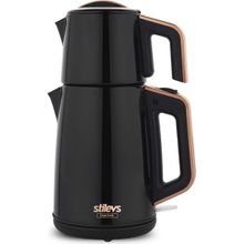 Stilevs Çays Inox Siyah Çay Makinesi