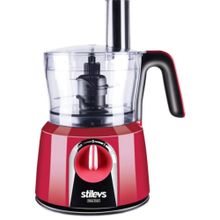 Stilevs Maxi Chef 1000 W Hız Kademeli 1.2 lt Hazneli Mutfak Robotu Kırmızı